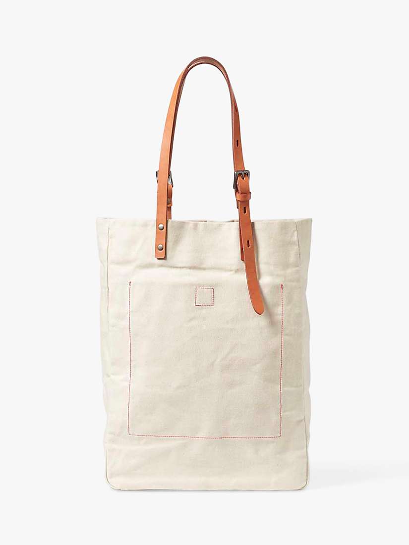 Buy Ally Capellino Clementine Medium Canvas Portrait Tote Bag, Natural Online at johnlewis.com