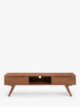 John Lewis Cara 2 Drawer Media Unit, American Black Walnut