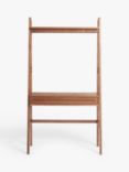 John Lewis Cara Shelving Unit With Desk, American Black Walnut