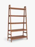John Lewis Cara 5 Shelf Ladder Bookcase, American Black Walnut