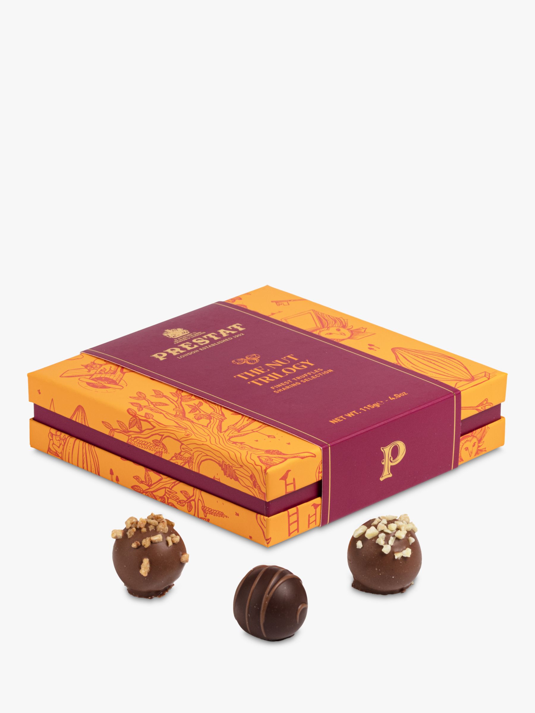 Prestat The Nut Trilogy Sharing Selection Chocolates, 115g
