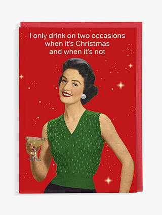 Cath Tate Cards Drink Occasions Christmas Card