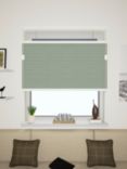 John Lewis Made to Measure 25mm Cell Semi-Plain Blackout Honeycomb Blind, Moss
