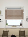 John Lewis Made to Measure Textured Daylight Pleated Blind, Brown
