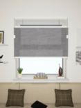 John Lewis Made to Measure Textured Daylight Pleated Blind, Ash Grey