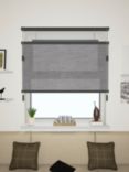 John Lewis Made to Measure Textured Daylight Pleated Blind, Ash Grey