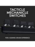 Logitech G413 SE Mechanical Gaming Keyboard, Graphite