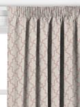 John Lewis Steps Embroidered Made to Measure Curtains or Roman Blind, Rosa Pink