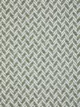 John Lewis Split Chevron Made to Measure Curtains or Roman Blind, Sage Green