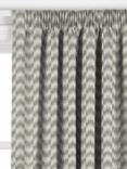 John Lewis Rift Zig-Zag Made to Measure Curtains or Roman Blind, Neutral