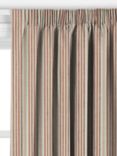 John Lewis Ottoman Stripe Made to Measure Curtains or Roman Blind, Terracotta