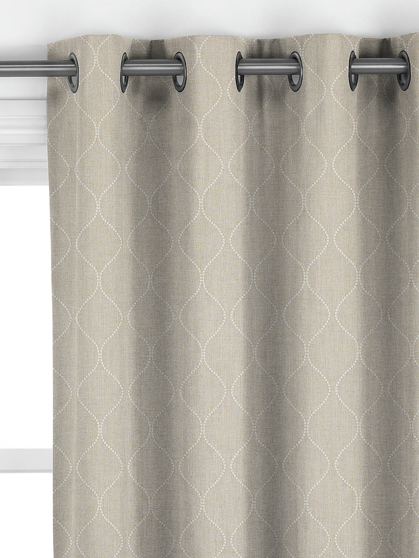 John Lewis Ellewood Knot Made to Measure Curtains, Natural
