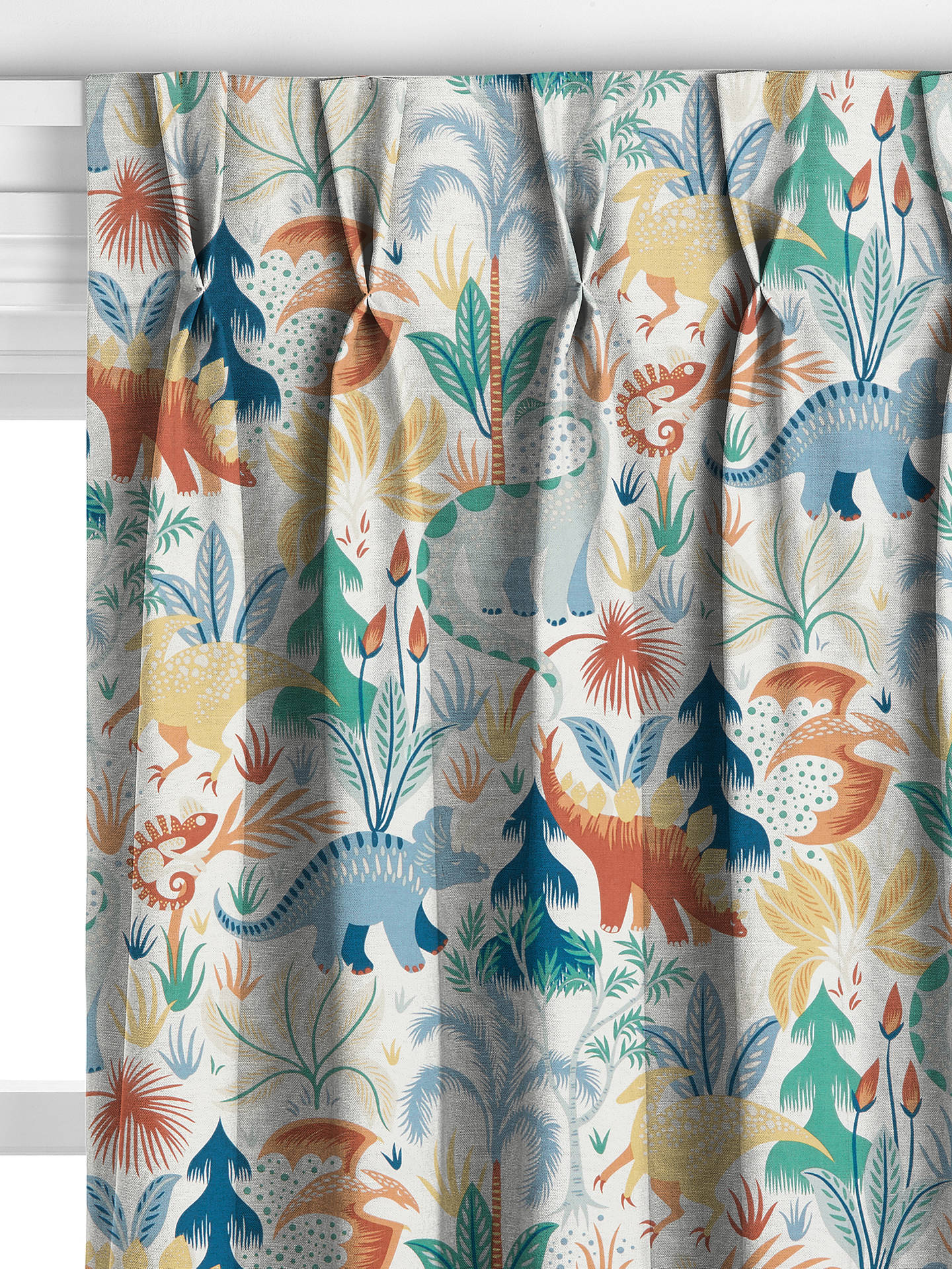 John Lewis Forest Dinosaurs Made to Measure Curtains, Multi