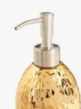 John Lewis Glass Soap Pump, Metallic Brass
