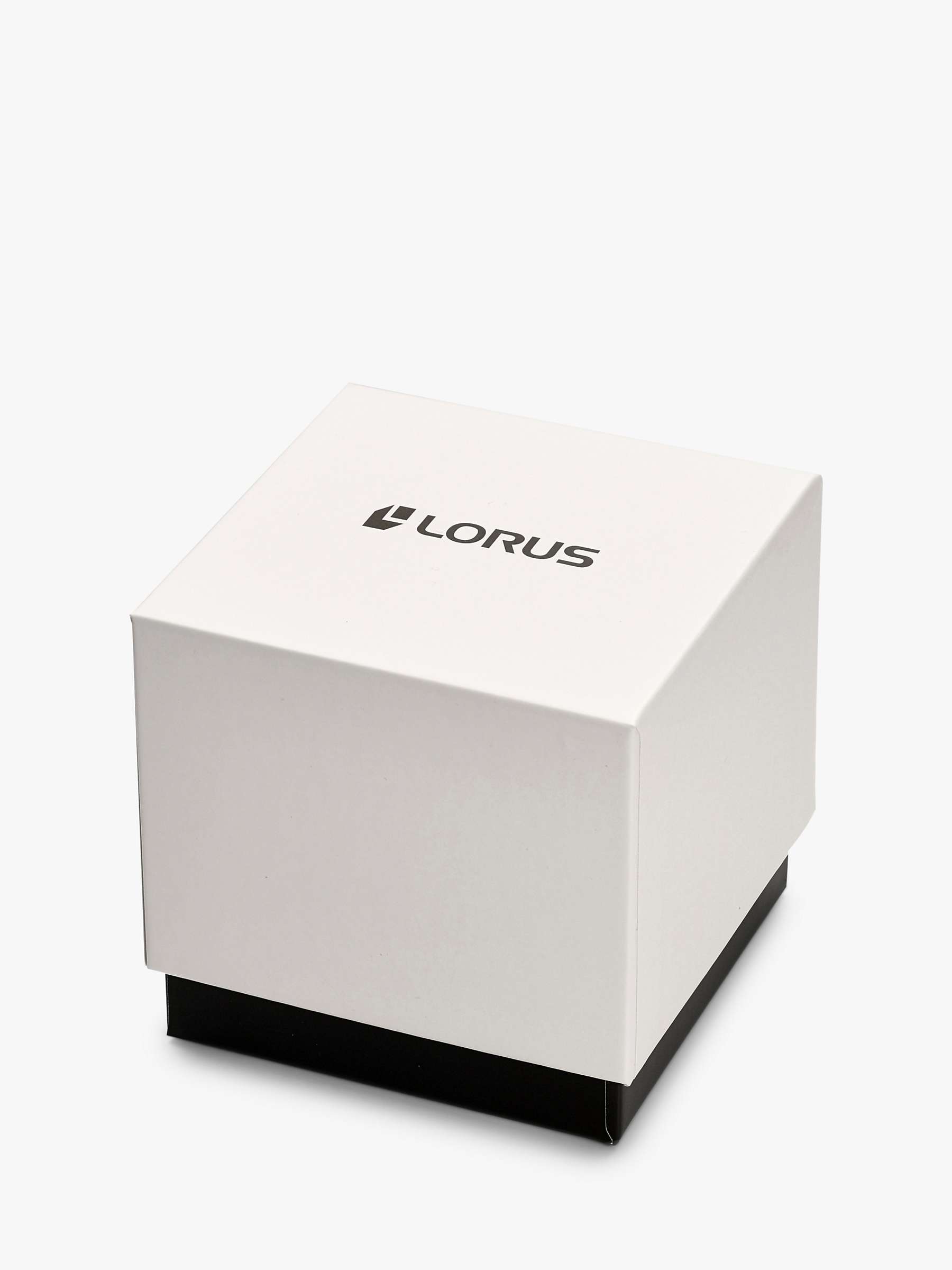 Buy Lorus RX339AX9 Men's Solar Date Leather Strap Watch, Black Online at johnlewis.com