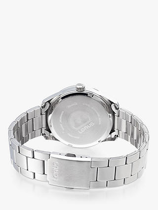 Lorus RH975JX5 Men's Sports Sunray Dial Bracelet Strap Watch, Silver