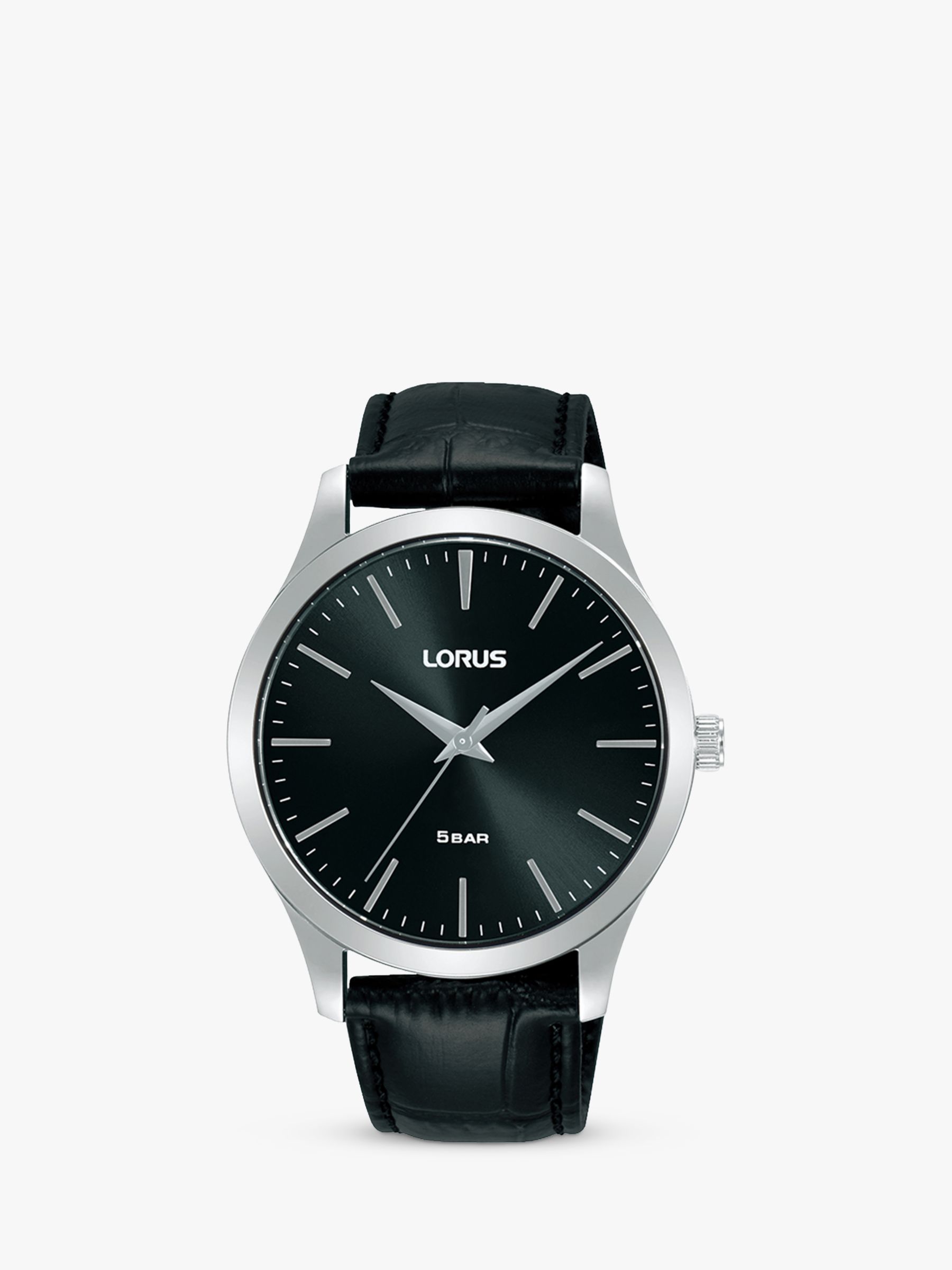 Buy Lorus Men's Leather Strap Watch Online at johnlewis.com