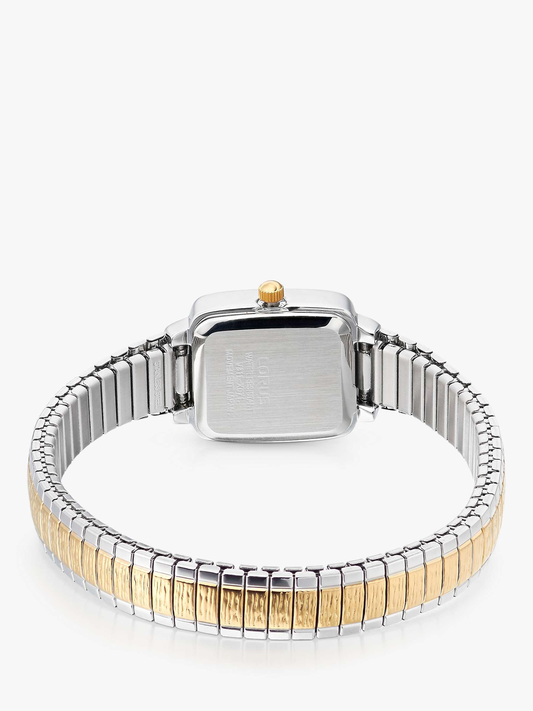 Buy Lorus RPH58AX5 Women's Heritage Bracelet Strap Watch, Silver/Gold Online at johnlewis.com