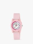 Lorus Children's Silicone Strap Watch, Pink/White R2357NX9