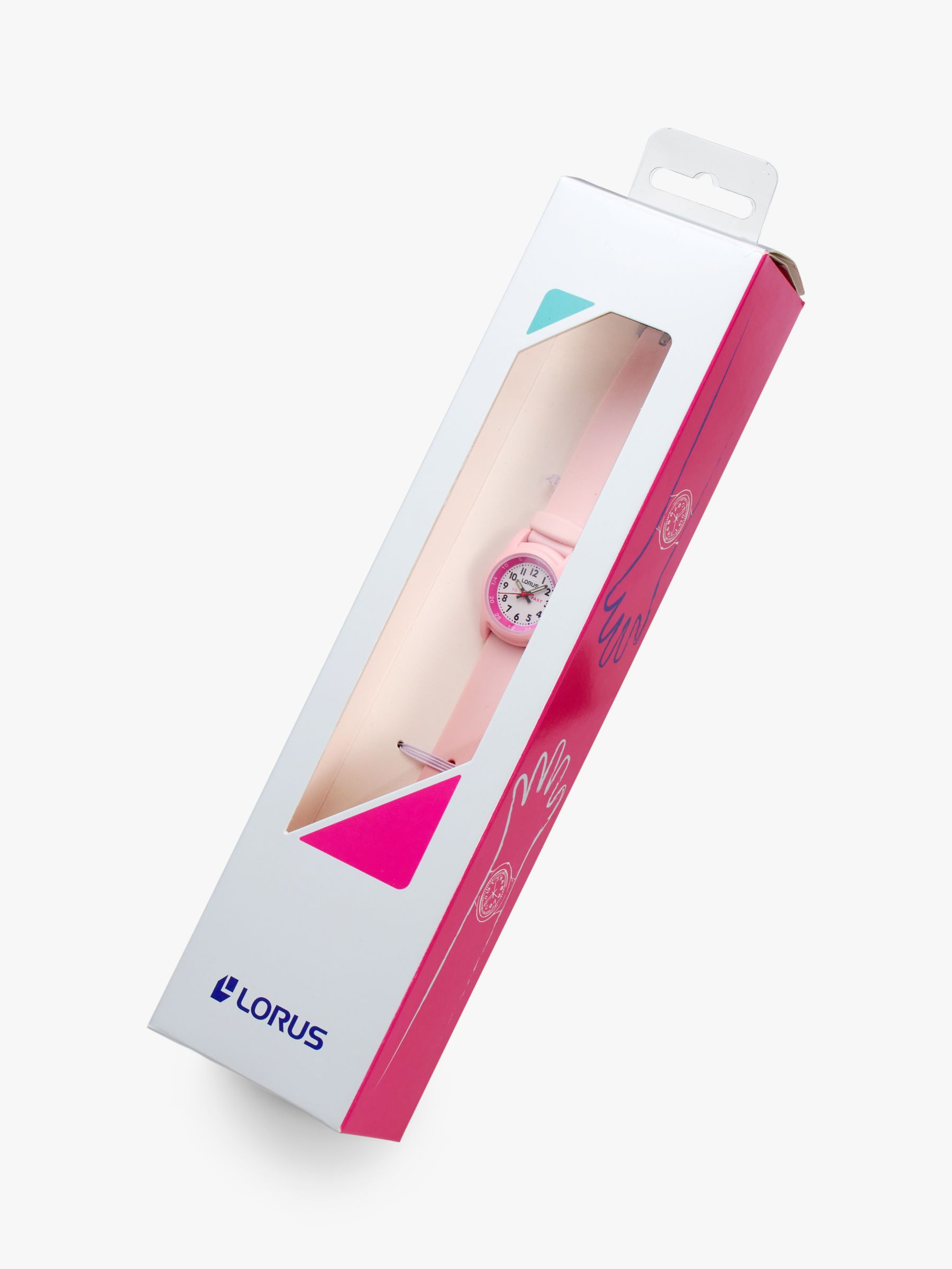 Lorus RRX49HX9 Watch, Strap at & Lewis Partners Pink John Children\'s Silicone