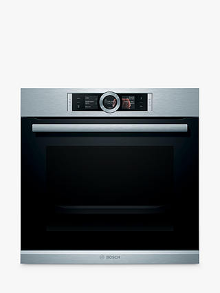 Bosch Series 8 HBG6764S1 Built-In Electric Self Cleaning Single Oven, Silver