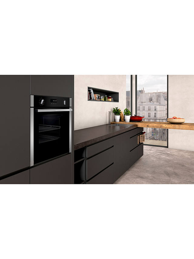 Buy Neff N50 Slide and Hide B6ACH7AN0A Built-In Electric Self Cleaning Single Oven, Stainless Steel Online at johnlewis.com