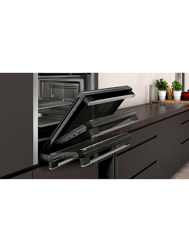 Buy Neff N50 Slide and Hide B6ACH7AN0A Built-In Electric Self Cleaning Single Oven, Stainless Steel Online at johnlewis.com