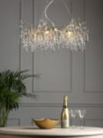 Laura Ashley Willow Crystal Grande Ceiling Light, Champagne