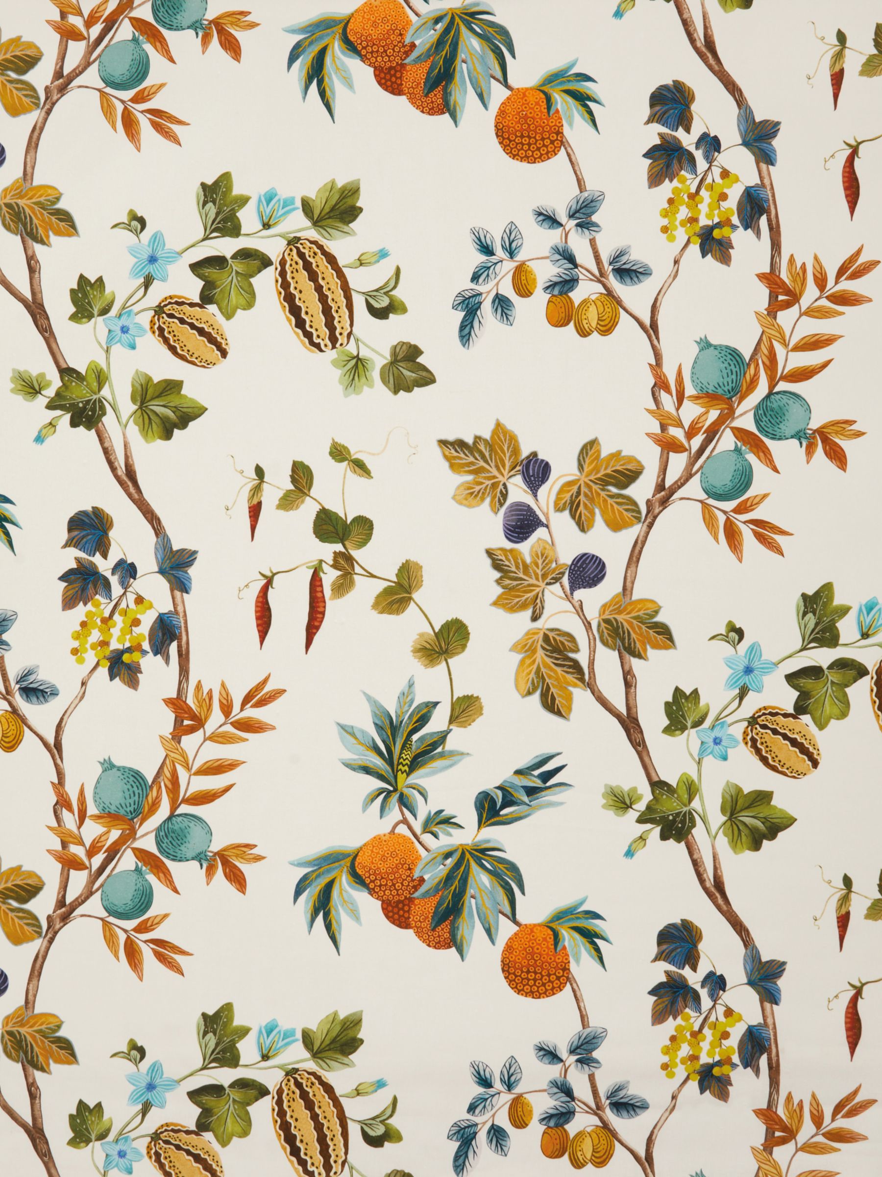 Osborne & Little Orchard Linen Furnishing Fabric, Sienna