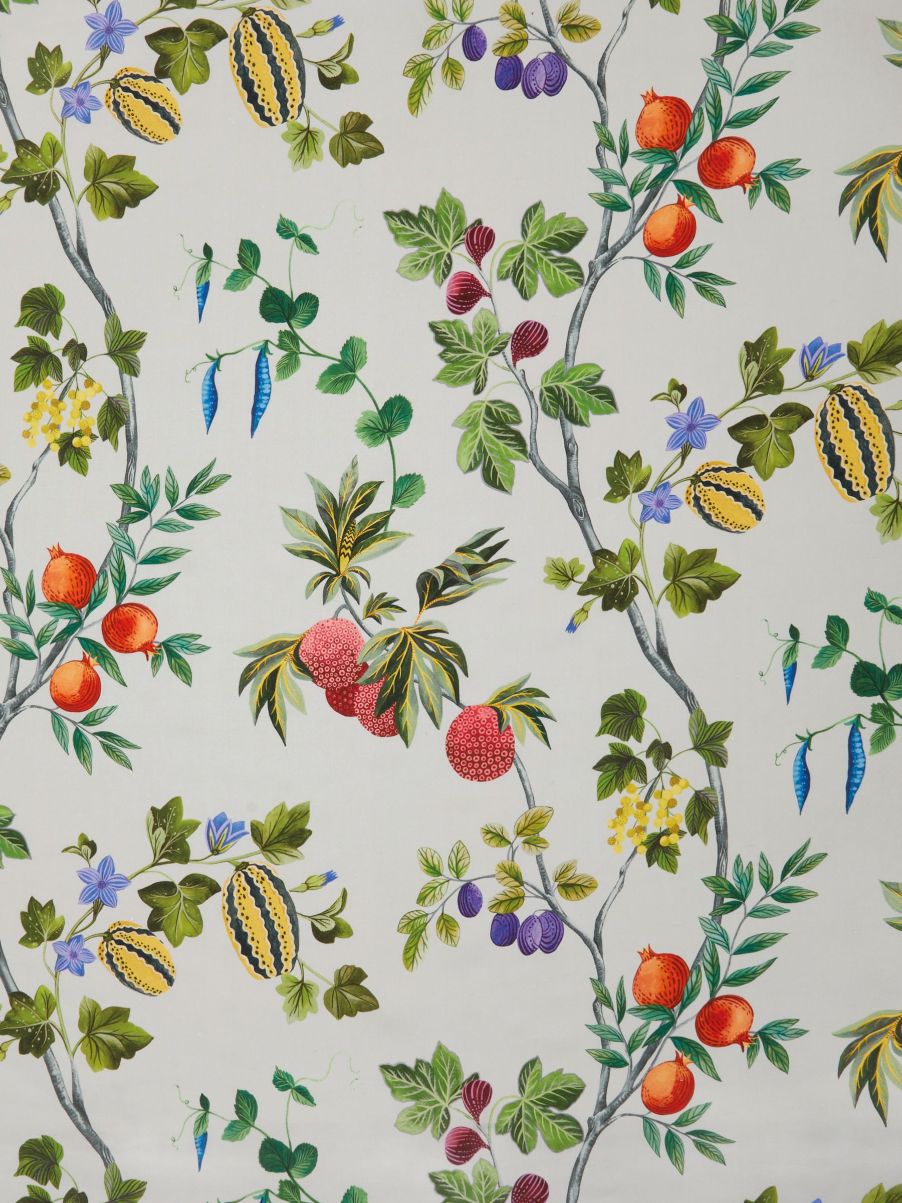 Osborne & Little Orchard Linen Furnishing Fabric, Sky