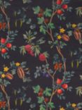 Osborne & Little Orchard Velvet Furnishing Fabric, Midnight