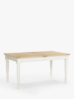 John Lewis Foxmoor 6-8 Seater Extending Dining Table, FSC-Certified (Acacia Wood), Natural Cream
