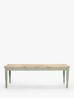 John Lewis Foxmoor 6-8 Seater Extending Dining Table, FSC-Certified (Acacia Wood), Sage Green