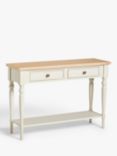 John Lewis Foxmoor Console Table, FSC-Certified (Acacia Wood), Natural Cream