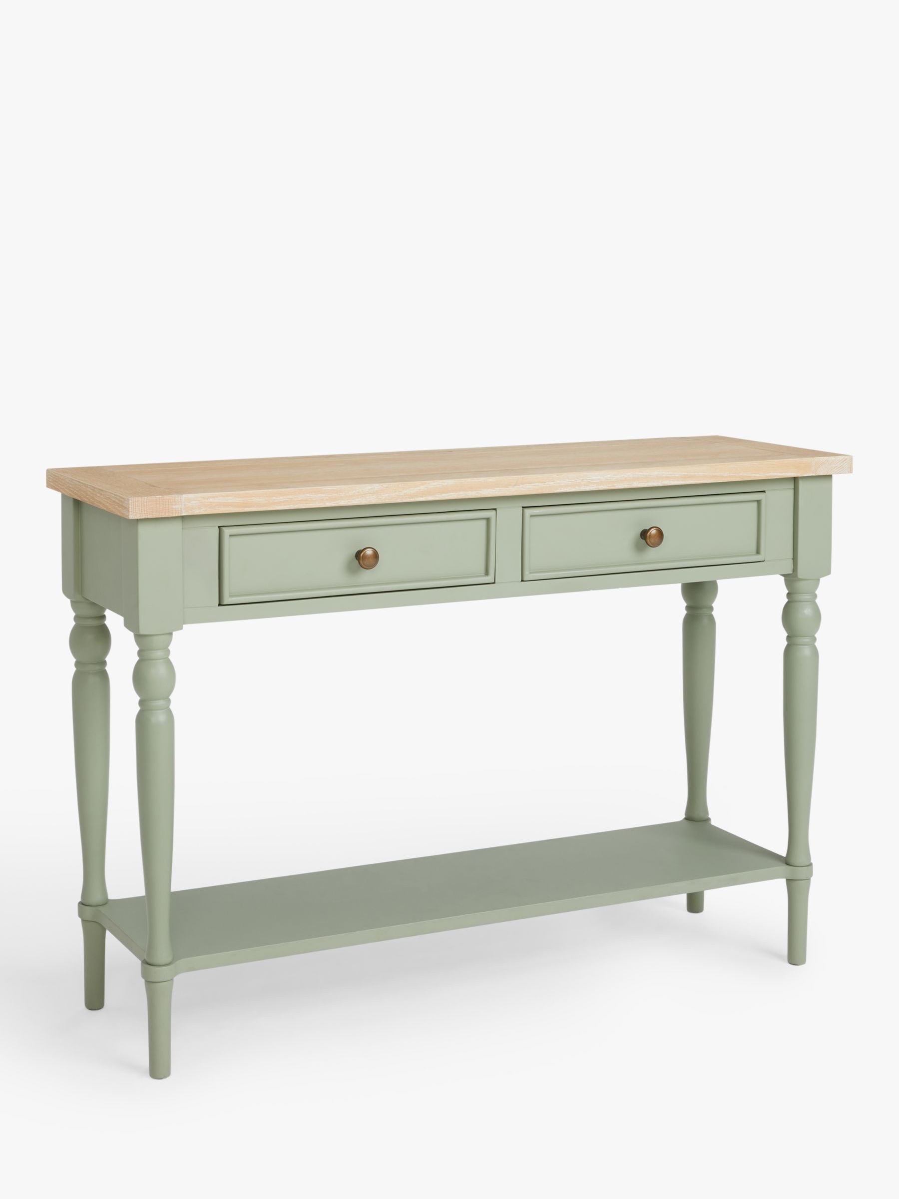 Photo of John lewis foxmoor console table fsc-certified -acacia wood- sage green