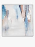 John Lewis Hand-Painted Framed Canvas, 100 x 100cm, Copper/Blue