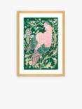 Ellen Merchant - 'Parrot' Framed Print & Mount, 73.5 x 53.5cm, Green/Multi
