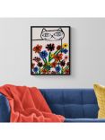 Marcello Velho - 'Garden Cat' Framed Print, 52 x 42cm, Multi