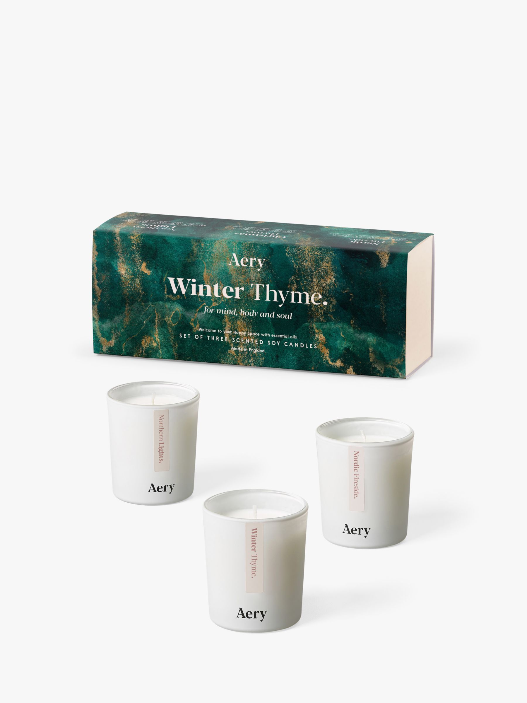 Aery Winter Thyme Mini Candles Gift Set