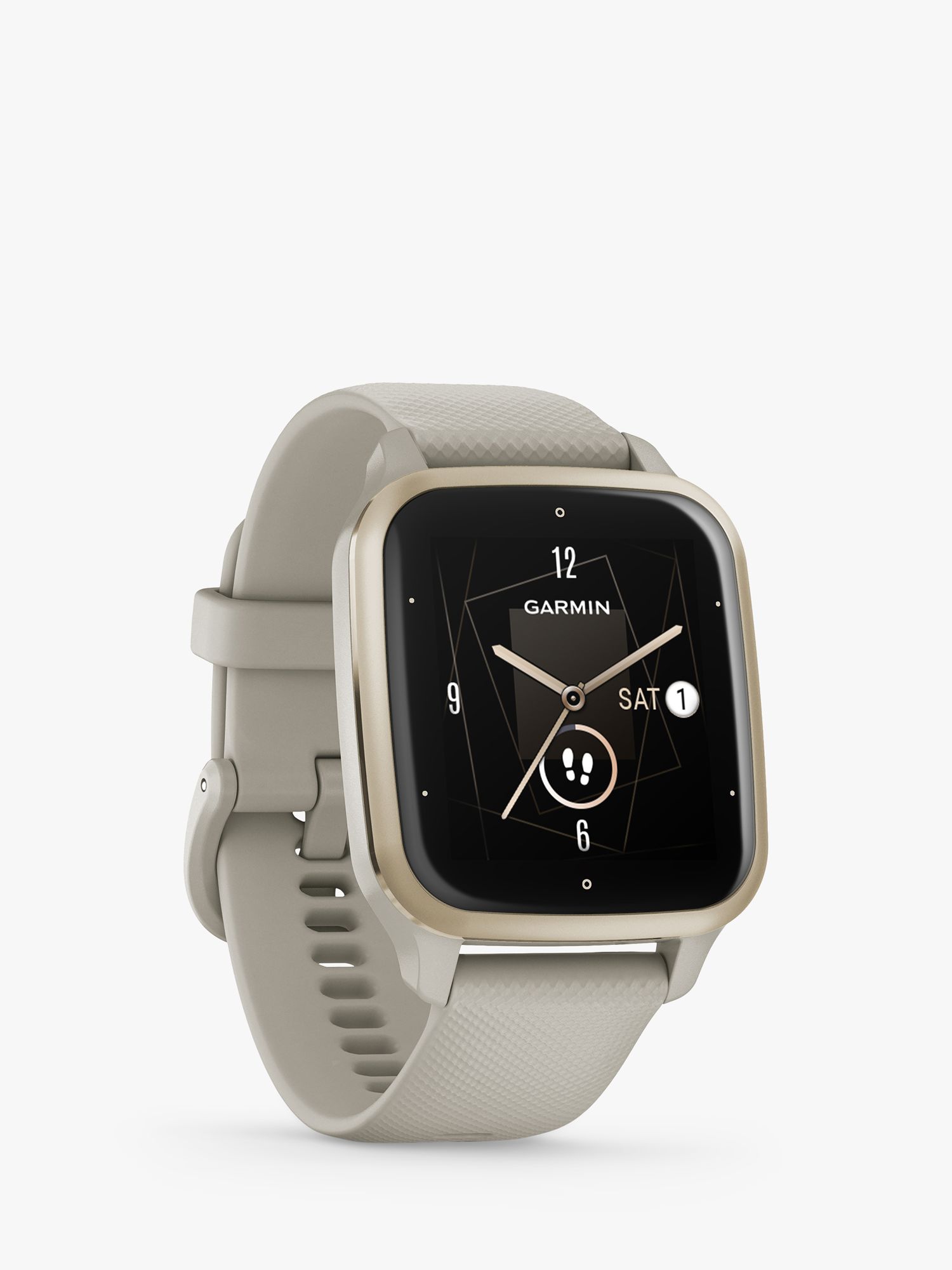 Garmin Venu Sq 2 Music Edition GPS Smartwatch, Grey/Gold
