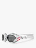 Speedo Biofuse 2.0 Swimming Goggles, White/Red/Smoke