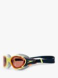 Speedo Biofuse 2.0 Swimming Goggles, Navy/Hyper/Orange