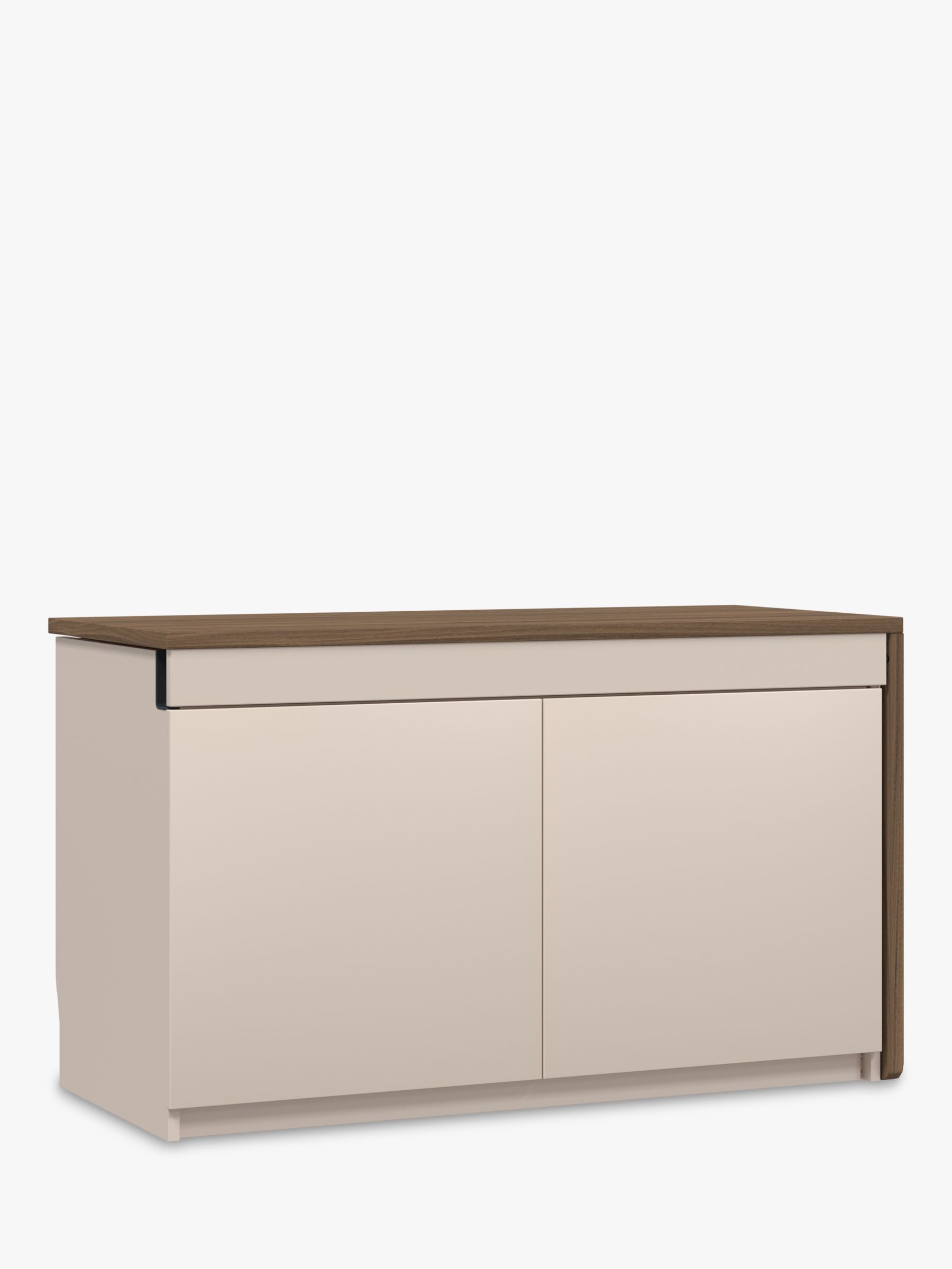 Photo of Bisley hideaway swing sideboard with right hand desk & power sockets