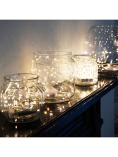 Talking Tables String Bead Lights, White