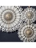 Talking Tables Honeycomb Snowflakes Party Decorations, Pack of 3, White