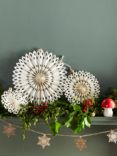 Talking Tables Honeycomb Snowflakes Party Decorations, Pack of 3, White