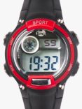 Tinc WATSPOBK Kids' Spotch Sports Plastic Strap Watch, Black/Red