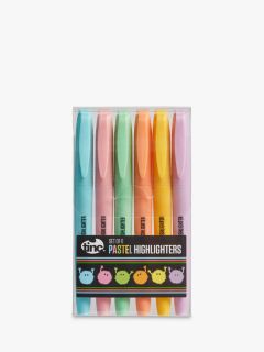 Tinc Pastel Highlighters, Multi, Pack of 6
