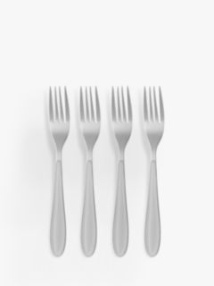 John Lewis Studio Table Forks, Set of 4, Grey