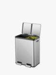 EKO Ecocasa 2 Section Recycling Pedal Bin, 2x 30L